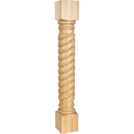 Hardware Resources 5" Wx5"Dx35-1/2"H Cherry Rope Post P21CH